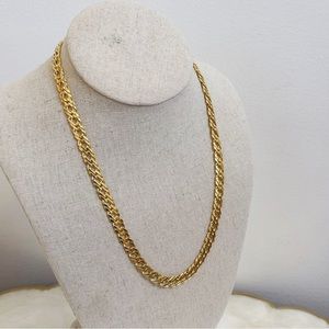 18KGP Women’s Chain Link Gold Tone 18.5” Necklace Elegant NWOT